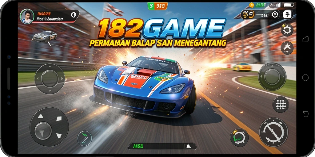 Tampilan gameplay Racing yang seru dan menegangkan di 182GAME.