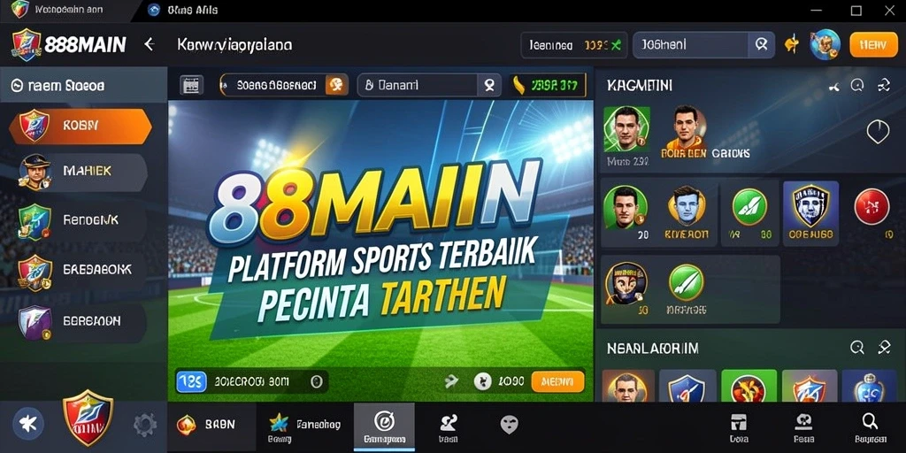 Tampilan utama gameplay Sportsbook di 88MAIN.