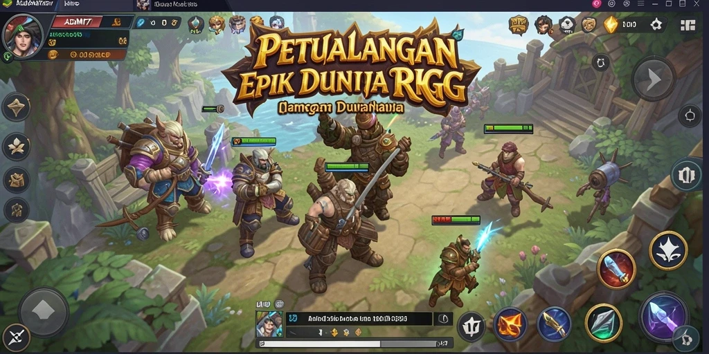 Tampilan gameplay ADAM77 dengan karakter dan pemandangan yang menakjubkan.