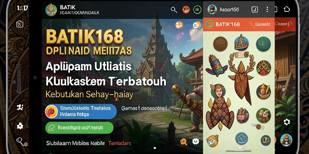 Tangkapan layar utama BATIK168 menunjukkan antarmuka yang menarik.