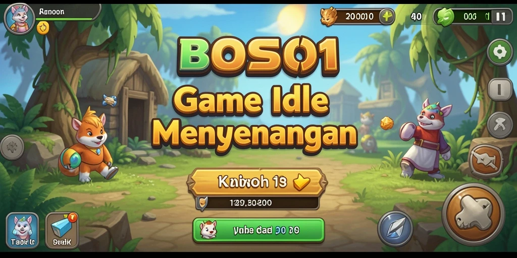 Tampilan gameplay BOS01 yang menarik dalam genre Idle.