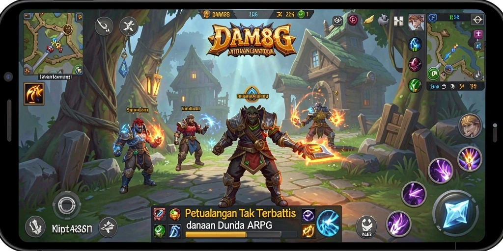 Tampilan gameplay seru dalam DAM88 dengan aksi ARPG yang mendebarkan.