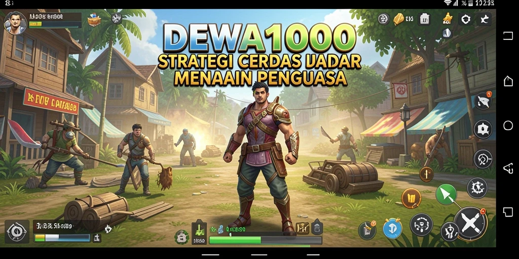Tampilan seru gameplay strategi di DEWA1000.