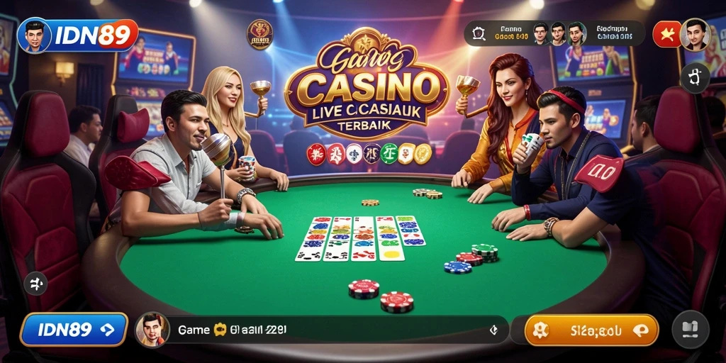 Gameplay Live Casino yang menarik di IDN89 langsung dari perangkat Anda.