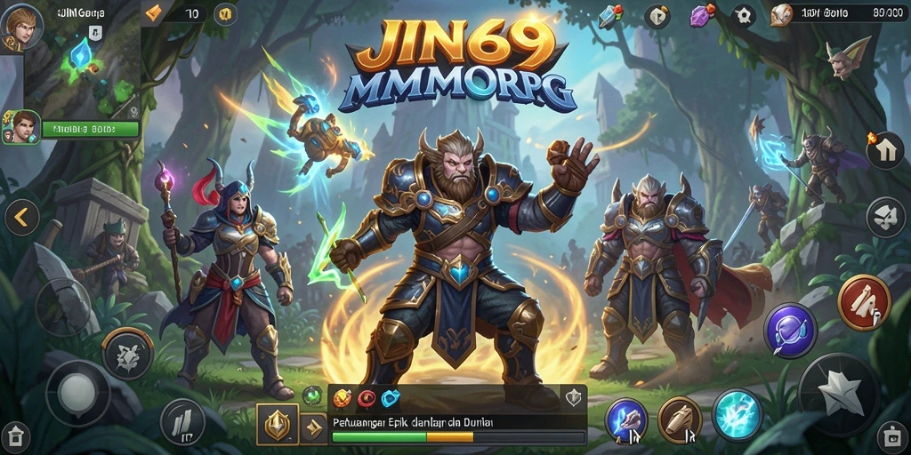 Tampilan gameplay JIN69 yang penuh aksi dan petualangan seru.