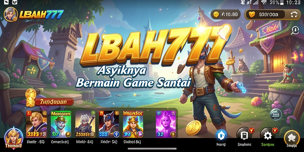Screenshot LEBAH777 menampilkan karakter lucu dalam gameplay yang penuh warna.