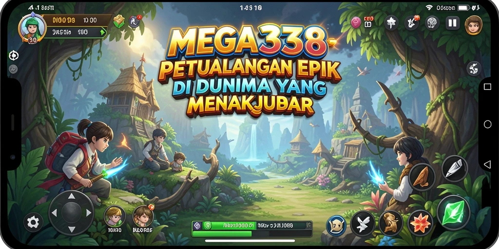Tangkapan layar gameplay menampilkan petualangan menakjubkan di dunia MEGA338.