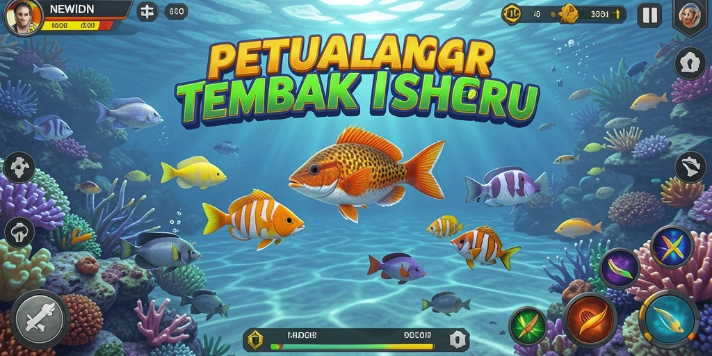 Gameplay menakjubkan dari NEWIDN, tangkap ikan berwarna-warni.