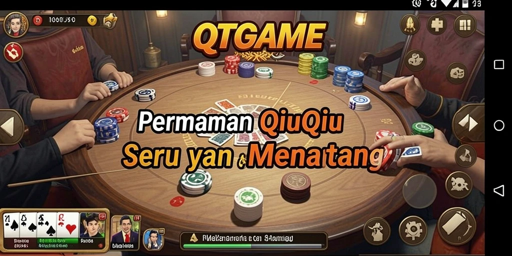 Tampilan gameplay QTGAME yang seru dan menarik.