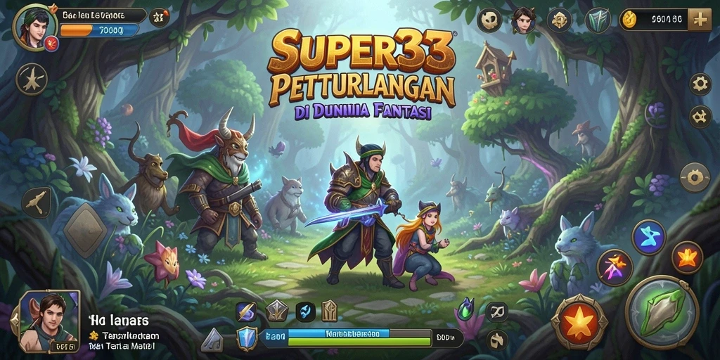 Tangkapan layar gameplay SUPER33 menampilkan eksplorasi dunia yang luas dan menakjubkan.