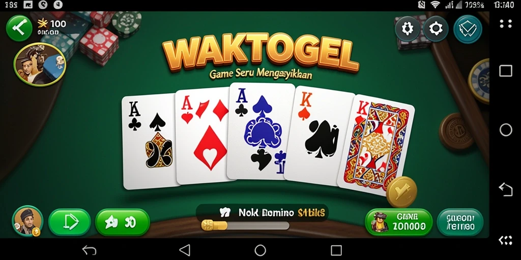 Tampilan utama gameplay WAKTOGEL yang seru dan menarik.